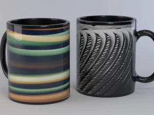 kubki ceramiczne Model 3D