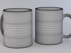 ceramic cups Model 3D