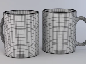 ceramic cups 3D Model