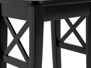 ikea ingolf tabouret black wood 3Dモデル
