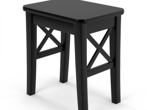 ikea ingolf tabouret black wood 3Dモデル
