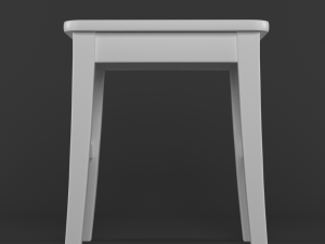 ikea ingolf tabouret white 3D Model