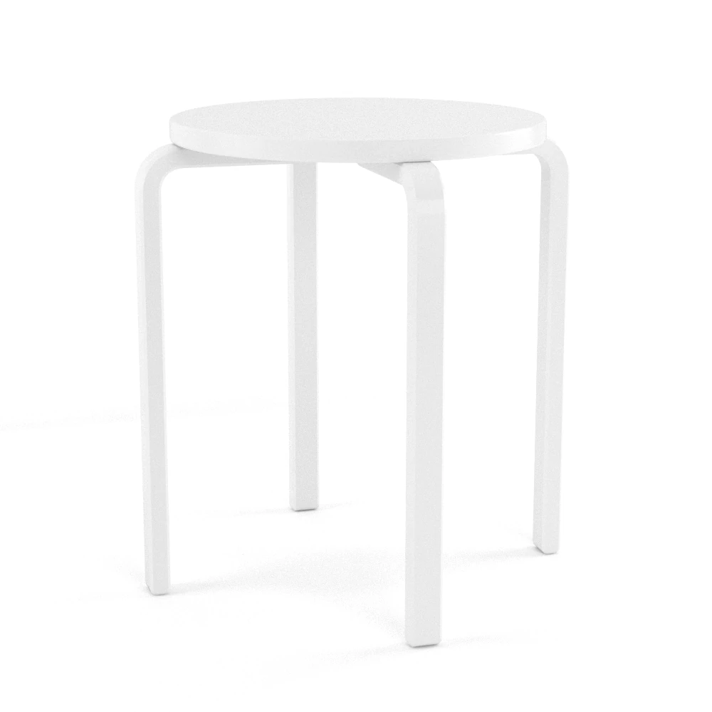 frosta tabouret ikea white 3D Model .c4d .max .obj .3ds .fbx .stl .blend 