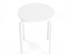 frosta tabouret ikea white 3D Model