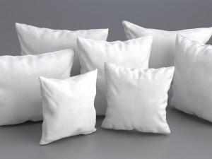 solid pillow set 3D 모델