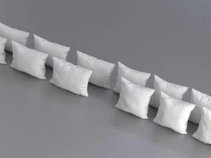 solid pillow set 3D Model
