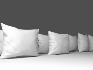 solid pillow set 3D Model