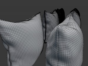 solid pillow set 3D-Modell
