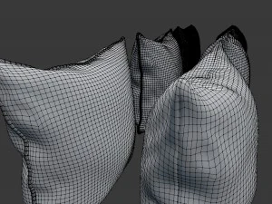solid pillow set 3D Model