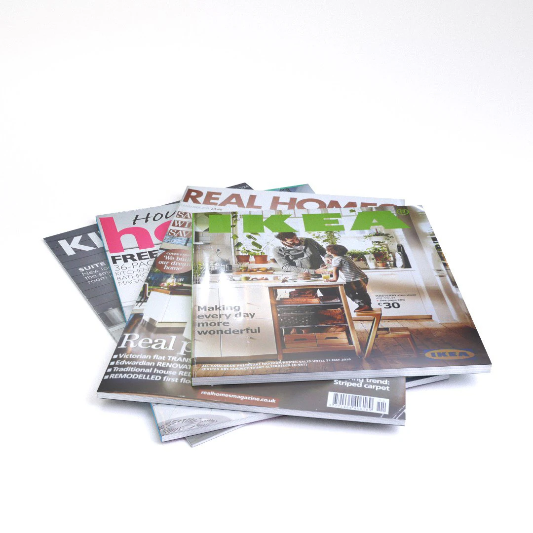 magazines low poly 3D Model .c4d .max .obj .3ds .fbx .stl .blend 