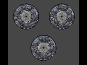 glass candle holder set 3D Model