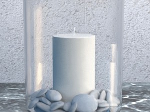glass candle holder 3D Model