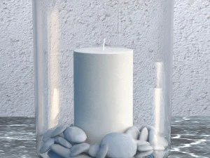 glass candle holder 3D Model