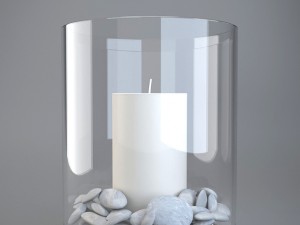 glass candle holder 3D Model