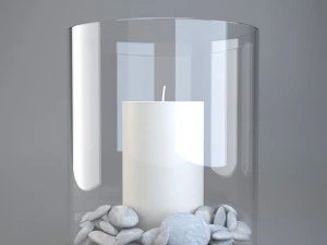 glass candle holder 3D Model