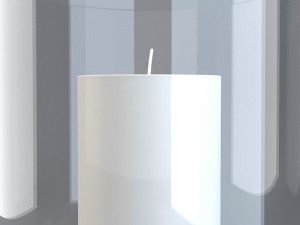 glass candle holder 3D Model