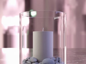 glass candle holder 3D मॉडल