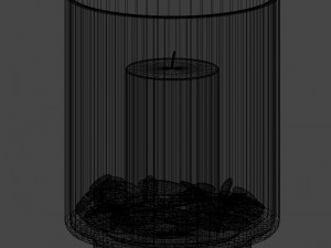 glass candle holder 3D Model