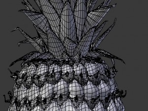 realistic pineapple 3D Model
