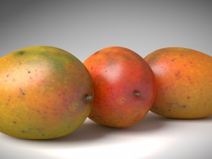 realistic mango Modelo 3D