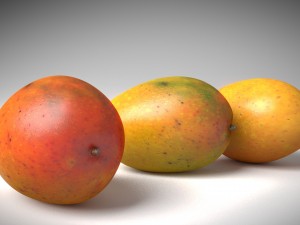 realistic mango Modelo 3D