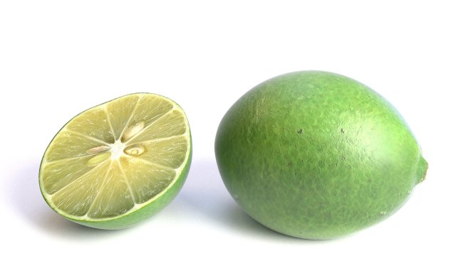 realistic lime 3D Model .c4d .max .obj .3ds .fbx .stl .blend 