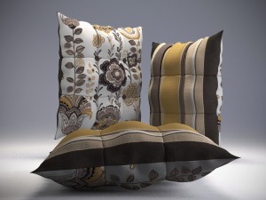 buttoned pillow 3D Model