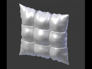 buttoned pillow 3D Model
