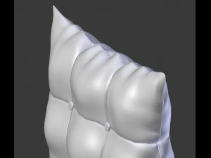 buttoned pillow 3D Model