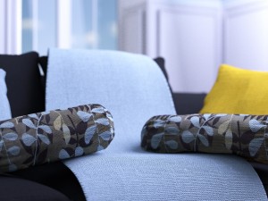 neck roll pillow Modelo 3D