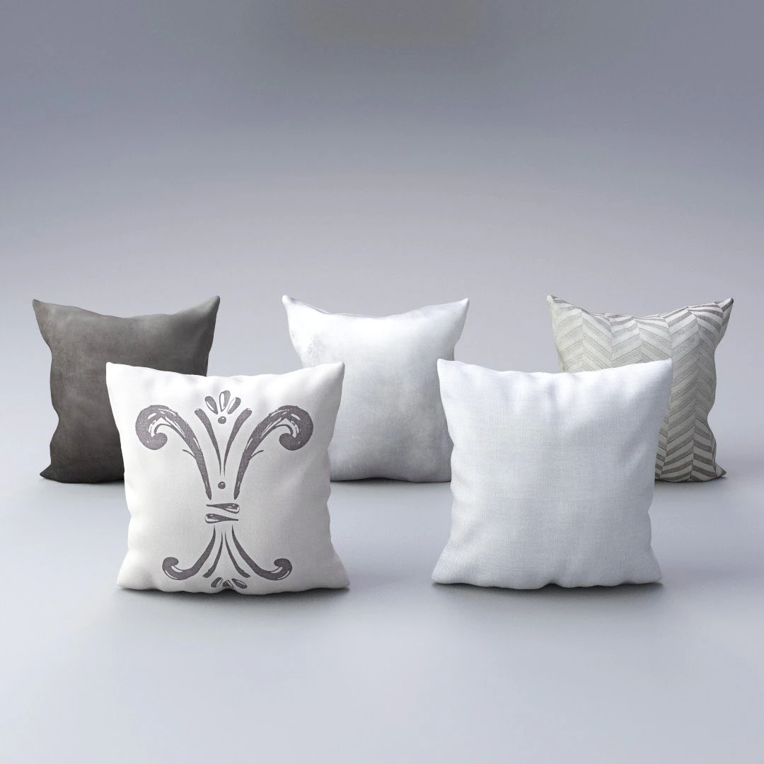 pillow set 2 3D Model .c4d .max .obj .3ds .fbx .stl .blend 