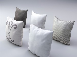pillow set 2 Model 3D