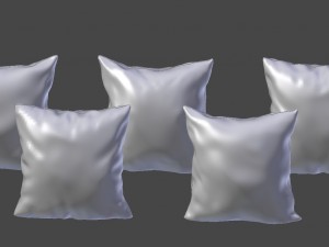 pillow set 2 Model 3D