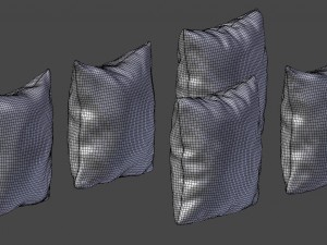 pillow set 2 Model 3D