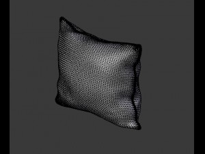 piped pillow 3D 모델