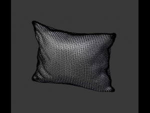 piped pillow 3D 모델