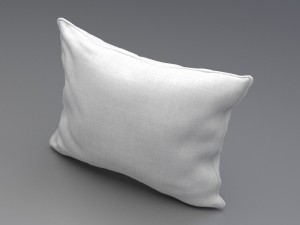 piped pillow 3D 모델