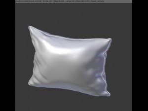 piped pillow 3D 모델