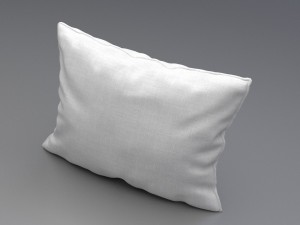 piped pillow 3 Modèle 3D
