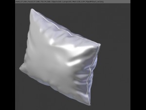 piped pillow 3 Modèle 3D