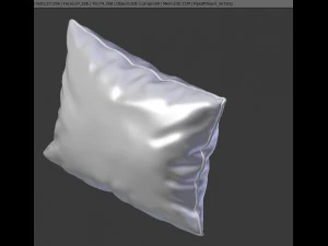 piped pillow 3 3D Model