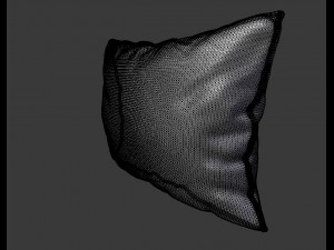 piped pillow 3 Modèle 3D