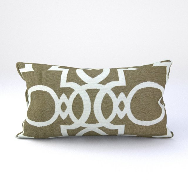 piped pillow - geometric pattern 3D Model .c4d .max .obj .3ds .fbx .stl .blend 