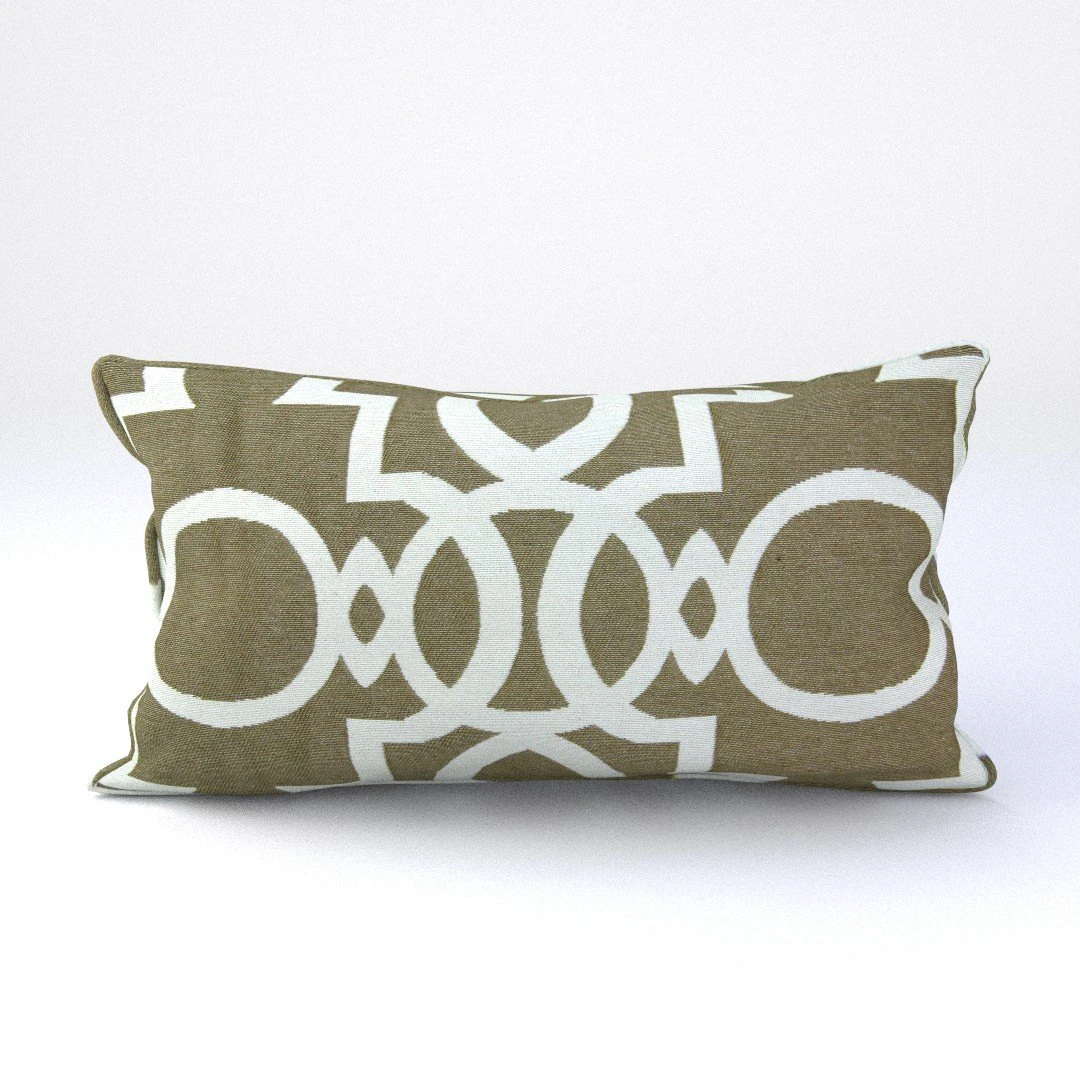 piped pillow - geometric pattern 3D Model .c4d .max .obj .3ds .fbx .stl .blend 