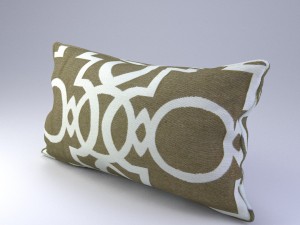 piped pillow - geometric pattern 3D Model