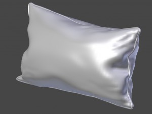 piped pillow - geometric pattern 3D Model