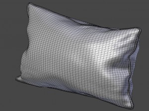 piped pillow - geometric pattern 3D Model