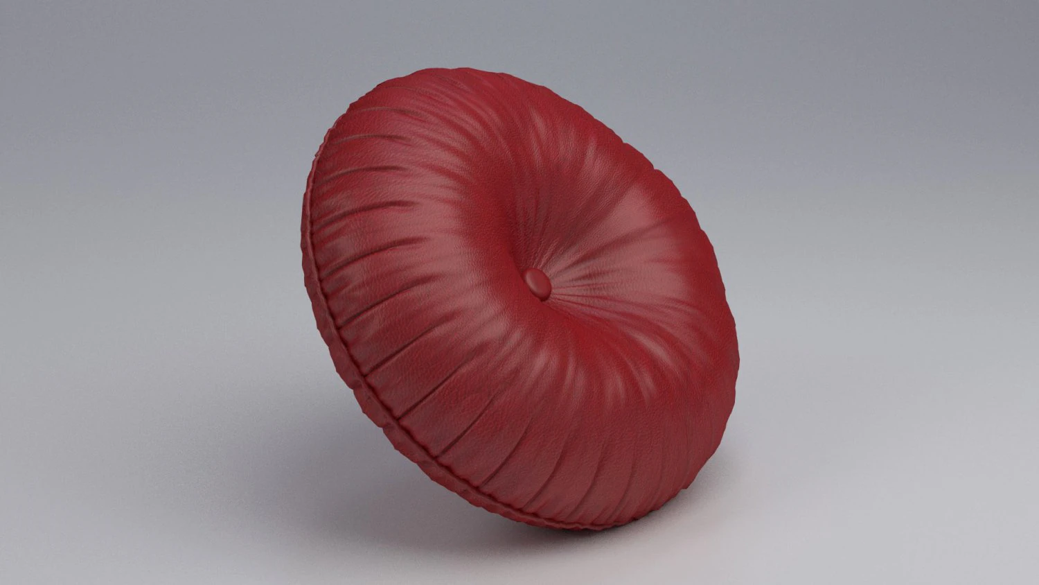 round leather pillow 3D Model .c4d .max .obj .3ds .fbx .stl .blend