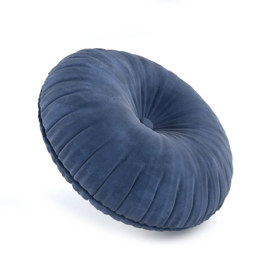 round velvet pillow 3D Model .c4d .max .obj .3ds .fbx .stl .blend 