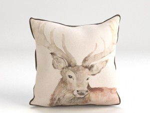 voyage cushion - deer piped pillow Modello 3D